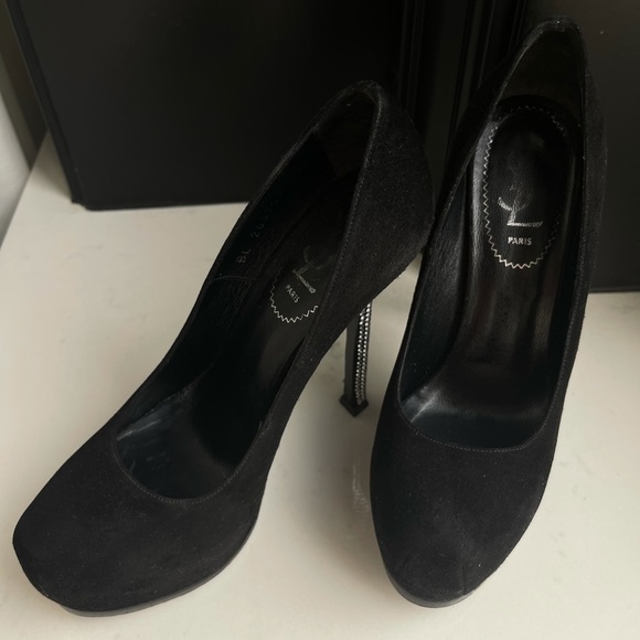 🖤YSL Tribute Two Crystal Heel Pumps - Picture 2 of 6